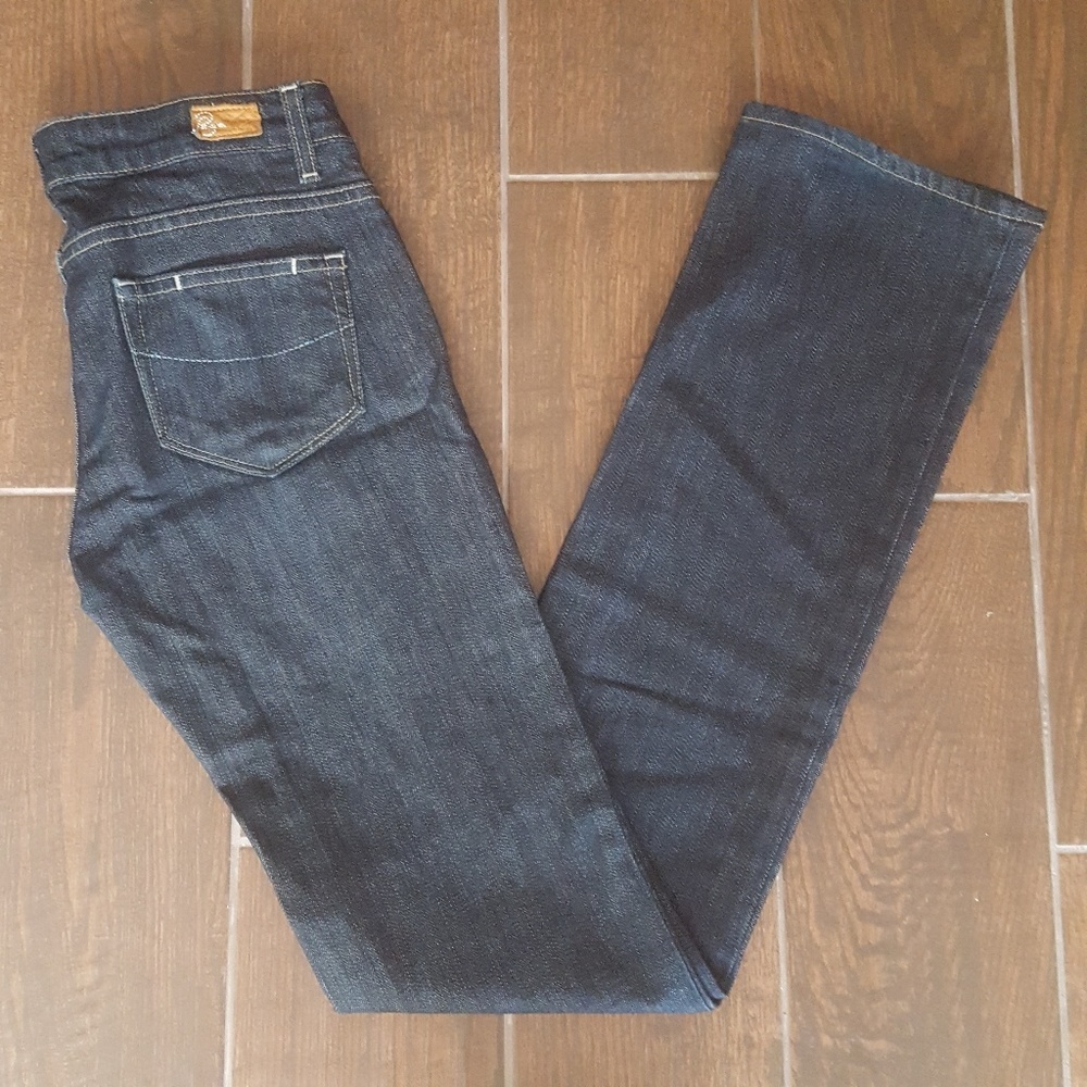 Paige Melrose Straight Leg Dark Wash Jeans